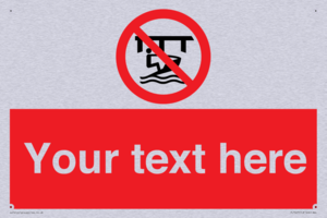 Custom Do not use watercraft in the vicinity of piers